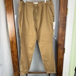 NWT Men's Paper Denim & Cloth Khaki PD&C Moto Jogger Pants 4XL Drawstring